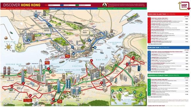 香港の地図 ビッグバス